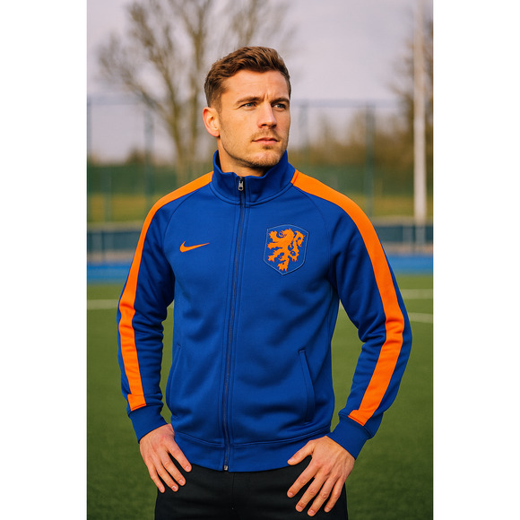 Nike Netherlands “Oranje” Full‑Zip Track Jacket Men's S Blue Orange Retro Style - Picture 8 of 8